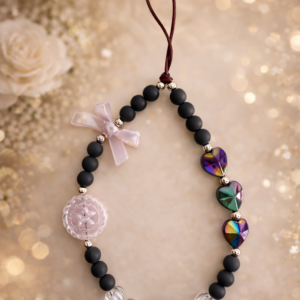 Pretty Chique Black Bow Mobile Charm / Mobile Hanging